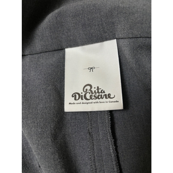 Women's Rita Di Cesare Wrap Dress, Size M, Gray - Picture 4 of 6